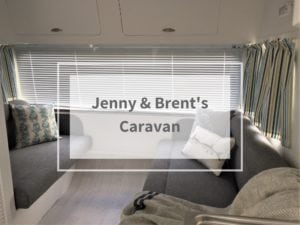 Refurbishment album cover with title Jenny & Brent's caravan